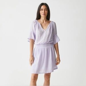 Michael Stars Lavender Katelyn Gauze Dress Size S